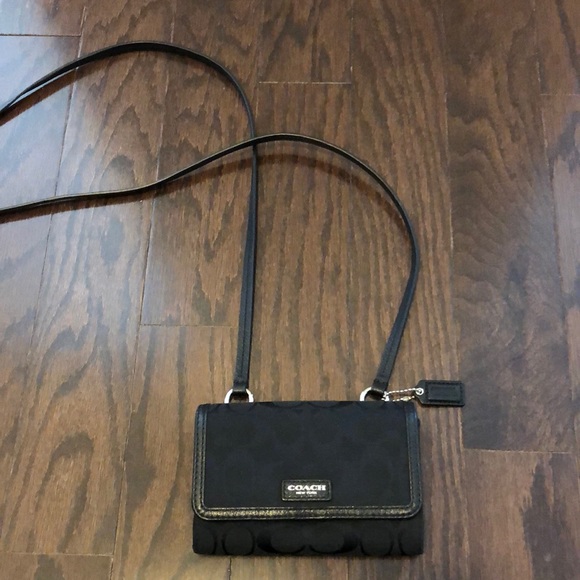 Mini Black Coach Purse - Picture 1 of 4